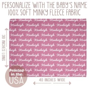 Personalized Custom Name Baby Blankets for Girls with Name - Baby Name Blanket - Personalized Baby Gift (Master Collection)