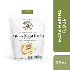 King Arthur Masa Harina, Certified Organic, Finely Ground, Non GMO Project Verified, Gluten Free, 2 lb