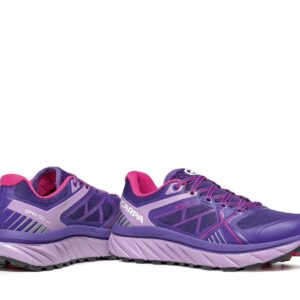 SCARPA Women's Spin Infinity GTX Waterproof Gore-Tex Trail Shoes for Hiking and Trail Running - Deep Blue/Lavender - 9-9.5