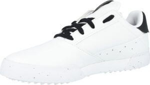 adidas women's adricross retro spikeless golf shoes, footwear white/core black/footwear white, 6