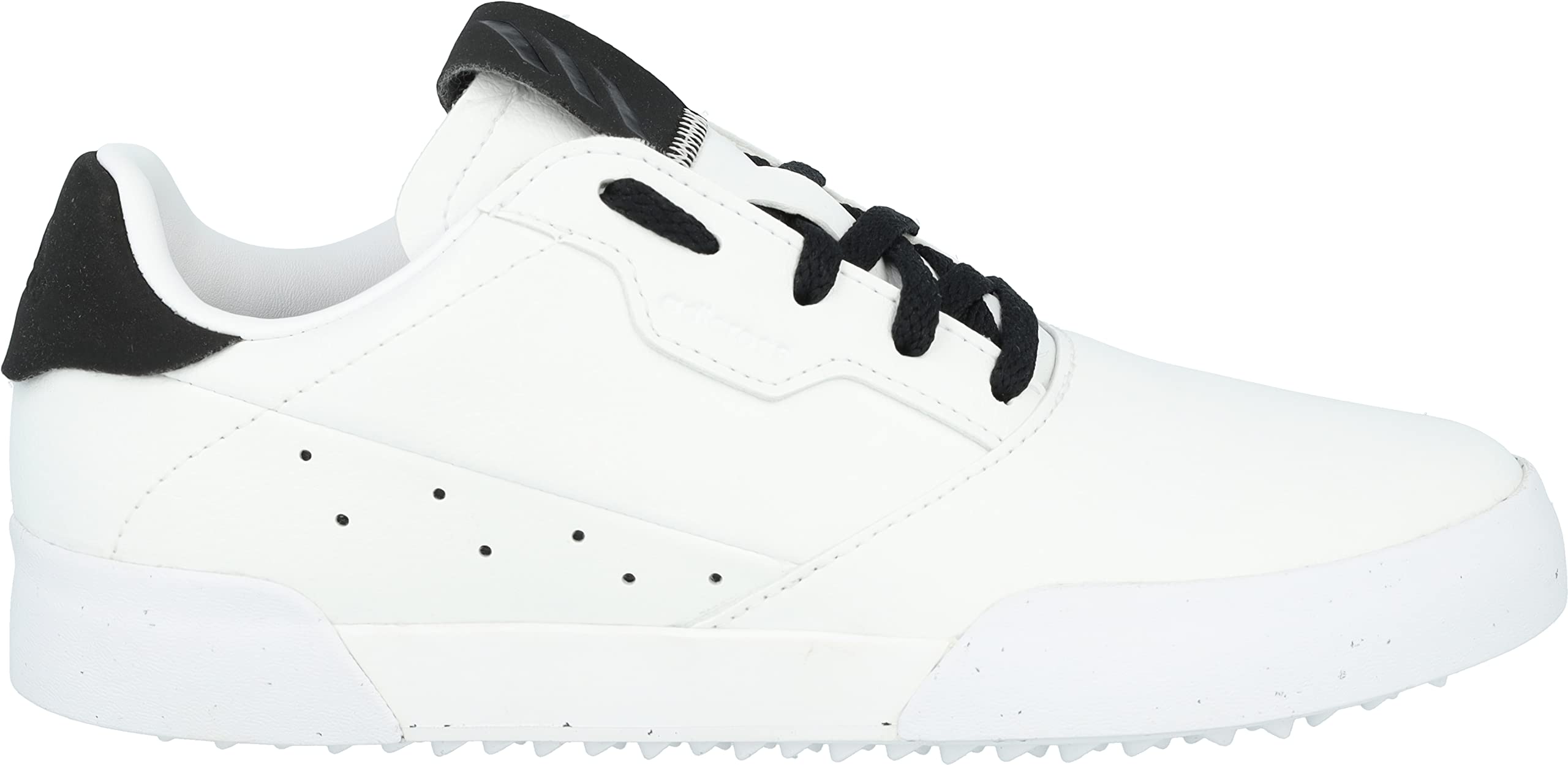 adidas Women's Adricross Retro Spikeless Golf Shoes, Footwear White/Core Black/Footwear White, 6