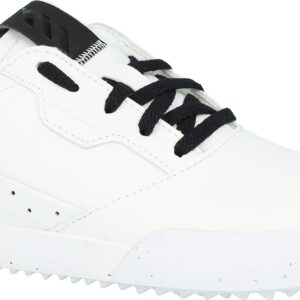 adidas Women's Adricross Retro Spikeless Golf Shoes, Footwear White/Core Black/Footwear White, 6