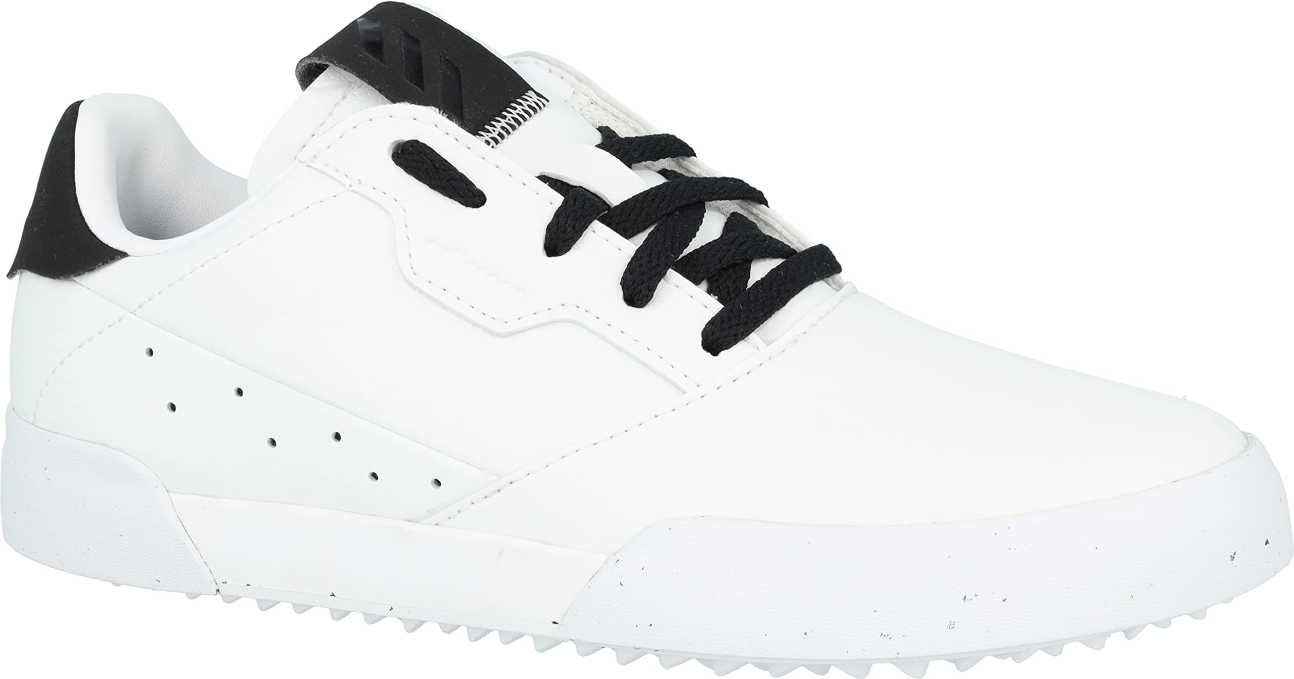 adidas Women's Adricross Retro Spikeless Golf Shoes, Footwear White/Core Black/Footwear White, 6