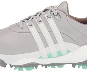 adidas Women's Tour360 22 Golf Shoes, Grey Two/Footwear White/Pulse Mint, 7.5