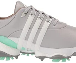 adidas Women's Tour360 22 Golf Shoes, Grey Two/Footwear White/Pulse Mint, 7.5