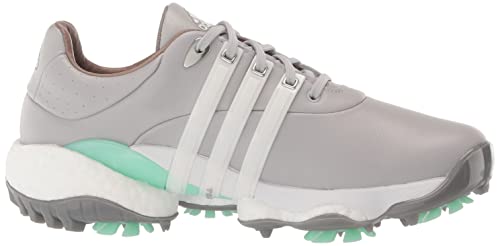 adidas Women's Tour360 22 Golf Shoes, Grey Two/Footwear White/Pulse Mint, 7.5