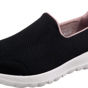 Skechers Women's GO Walk Joy-DANIL Sneaker, Black/Pink, 10