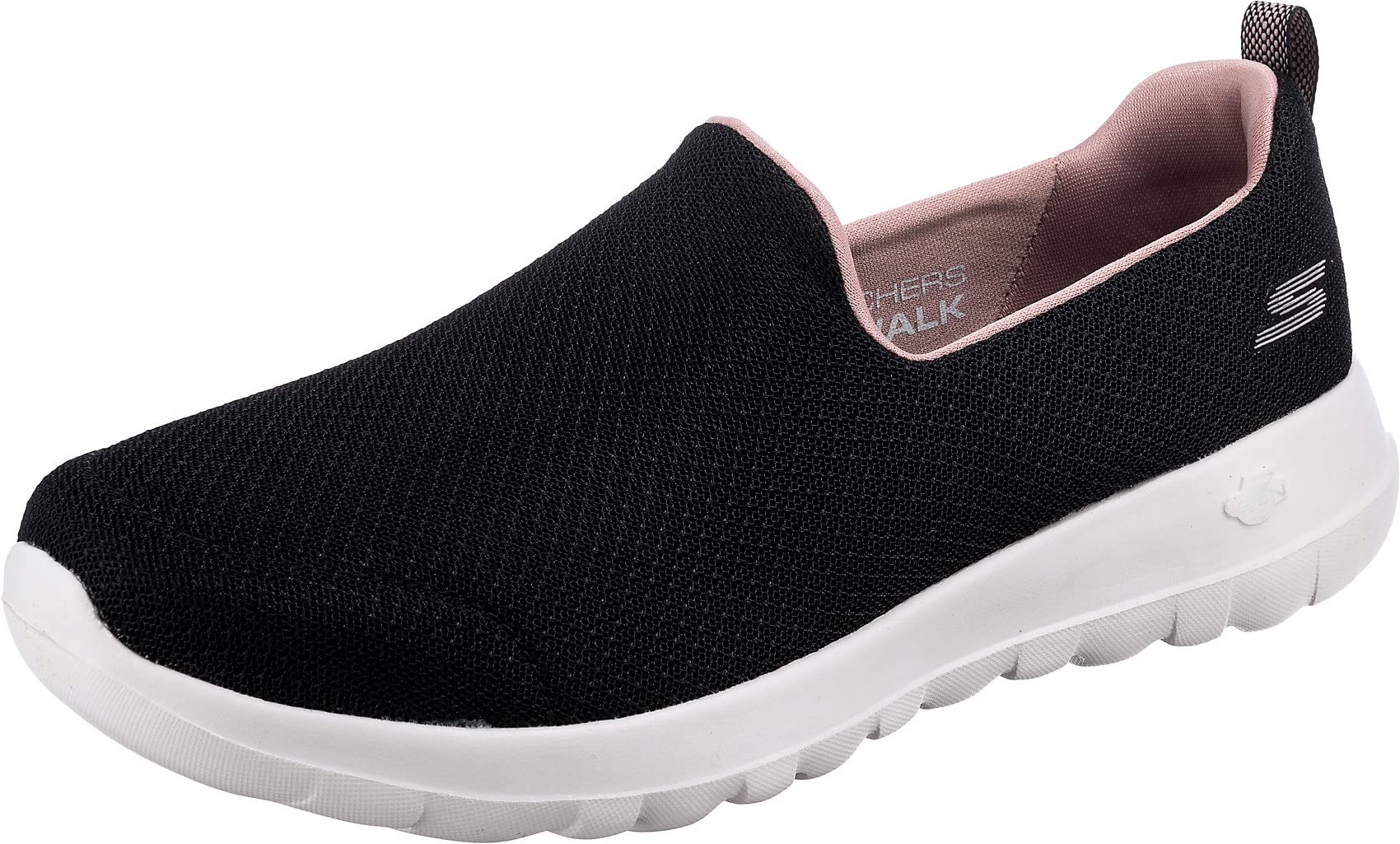 Skechers Women's GO Walk Joy-DANIL Sneaker, Black/Pink, 10