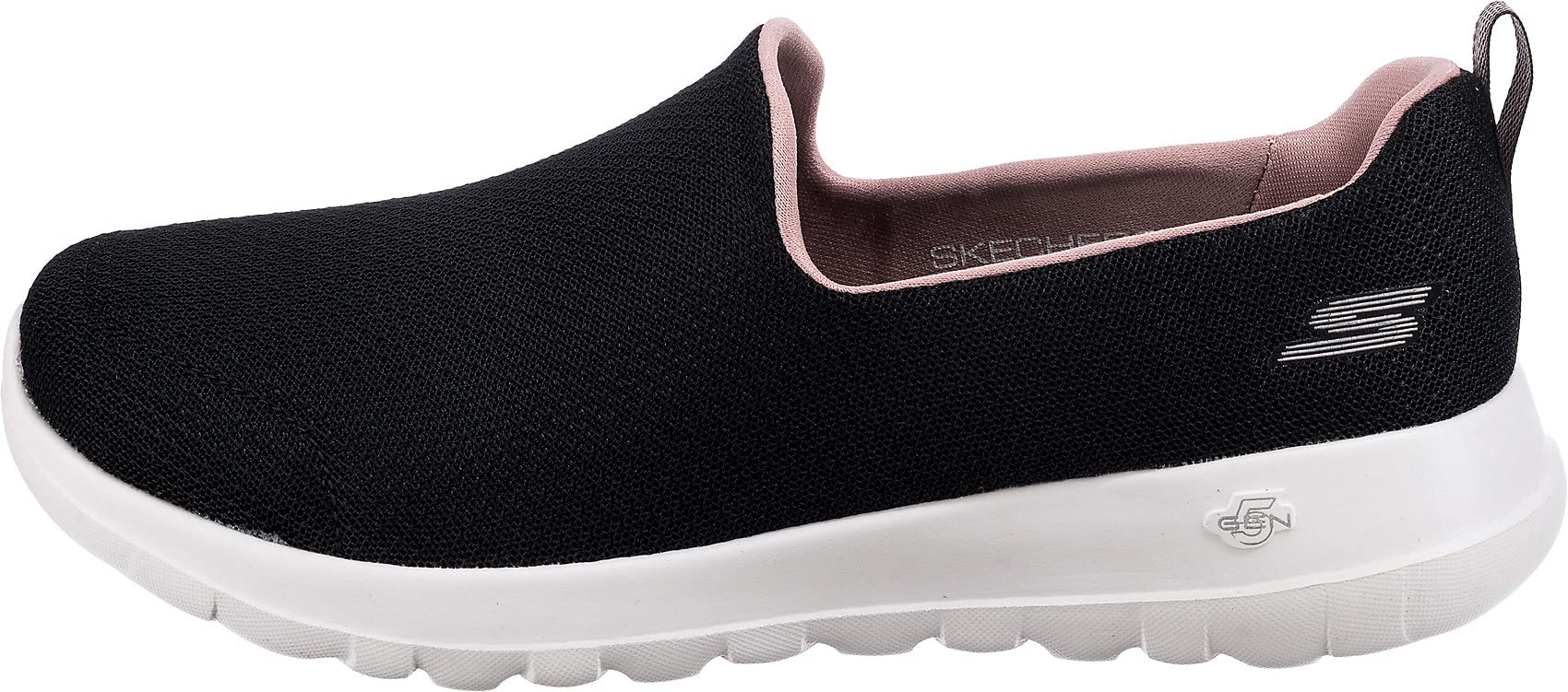 Skechers Women's GO Walk Joy-DANIL Sneaker, Black/Pink, 10