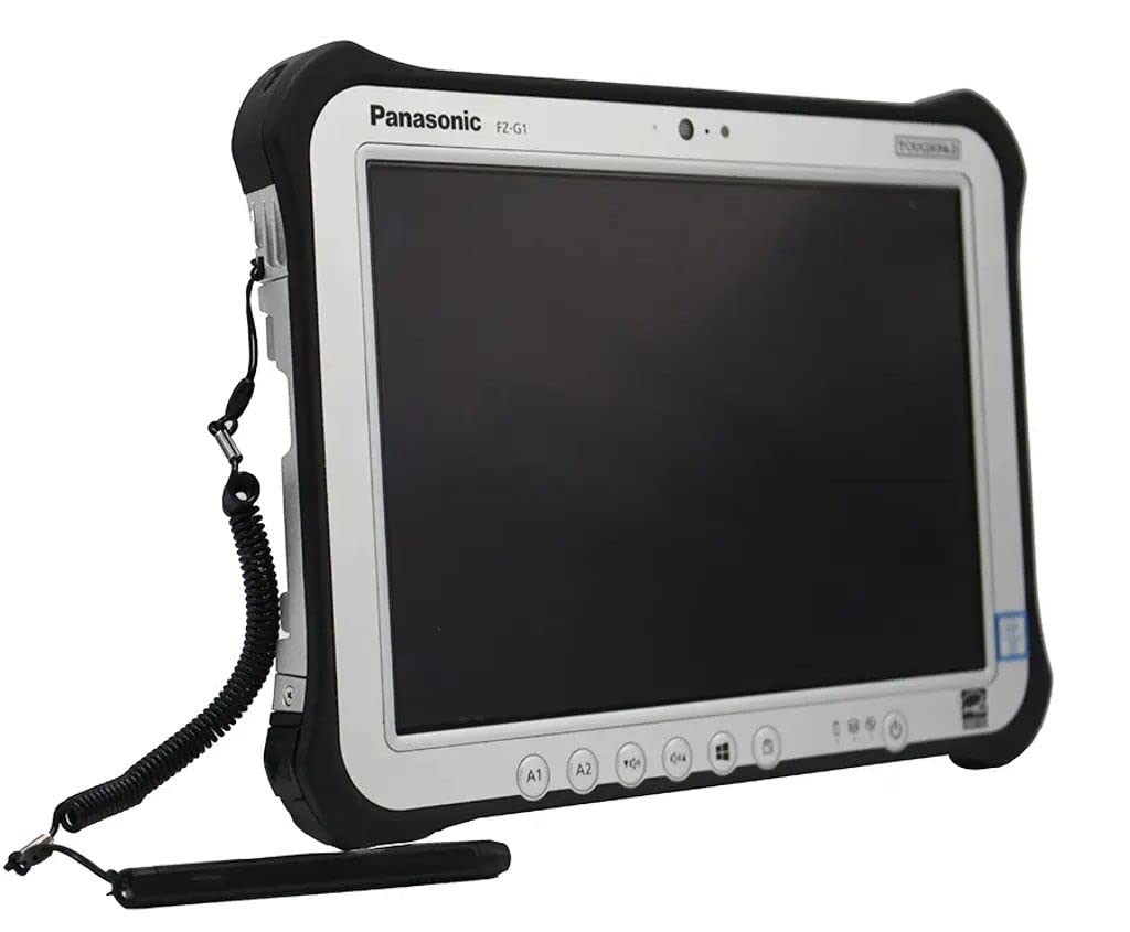 Toughbook Panasonic Toughpad G1, FZ-G1 MK4 Intel Core i5-6300U 2.4GHz, 10.1 Multi Touch + Digitizer, 128GB SSD, 8GB, Wifi, Bluetooth, Webcam, Rear Camera, TPM 2.0, LAN Port, Windows 10 Pro (Renewed)