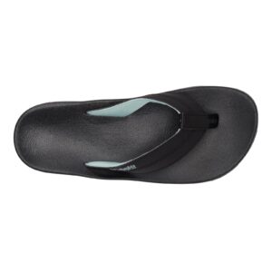 Columbia Women's Tidal Ray PFG Flip Sport Sandal, Black/Icy Morn, 12