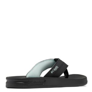 Columbia Women's Tidal Ray PFG Flip Sport Sandal, Black/Icy Morn, 12