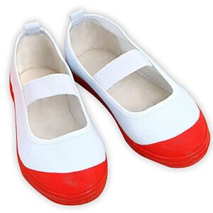 tkieio cosplay shoes nene yashiro cosplay shoes prop white-red dance shoes halloween (red-white, numeric_5_point_5)