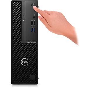 Dell OptiPlex 3000 3080 Desktop Computer - Intel Core i5 10th Gen i5-10505 Hexa-core (6 Core) 3.20 GHz - 8 GB RAM DDR4 SDRAM - 256 GB NVMe M.2 PCI Express M.2 SSD - Small Form Factor - Black