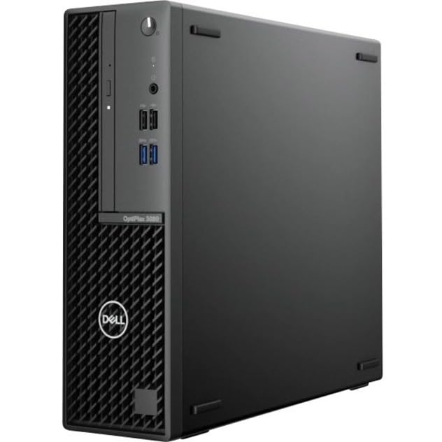 Dell OptiPlex 3000 3080 Desktop Computer - Intel Core i5 10th Gen i5-10505 Hexa-core (6 Core) 3.20 GHz - 8 GB RAM DDR4 SDRAM - 256 GB NVMe M.2 PCI Express M.2 SSD - Small Form Factor - Black