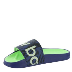 new balance women's 200 v1 slide sandal, victory blue/vibrant spring glo/white, 7