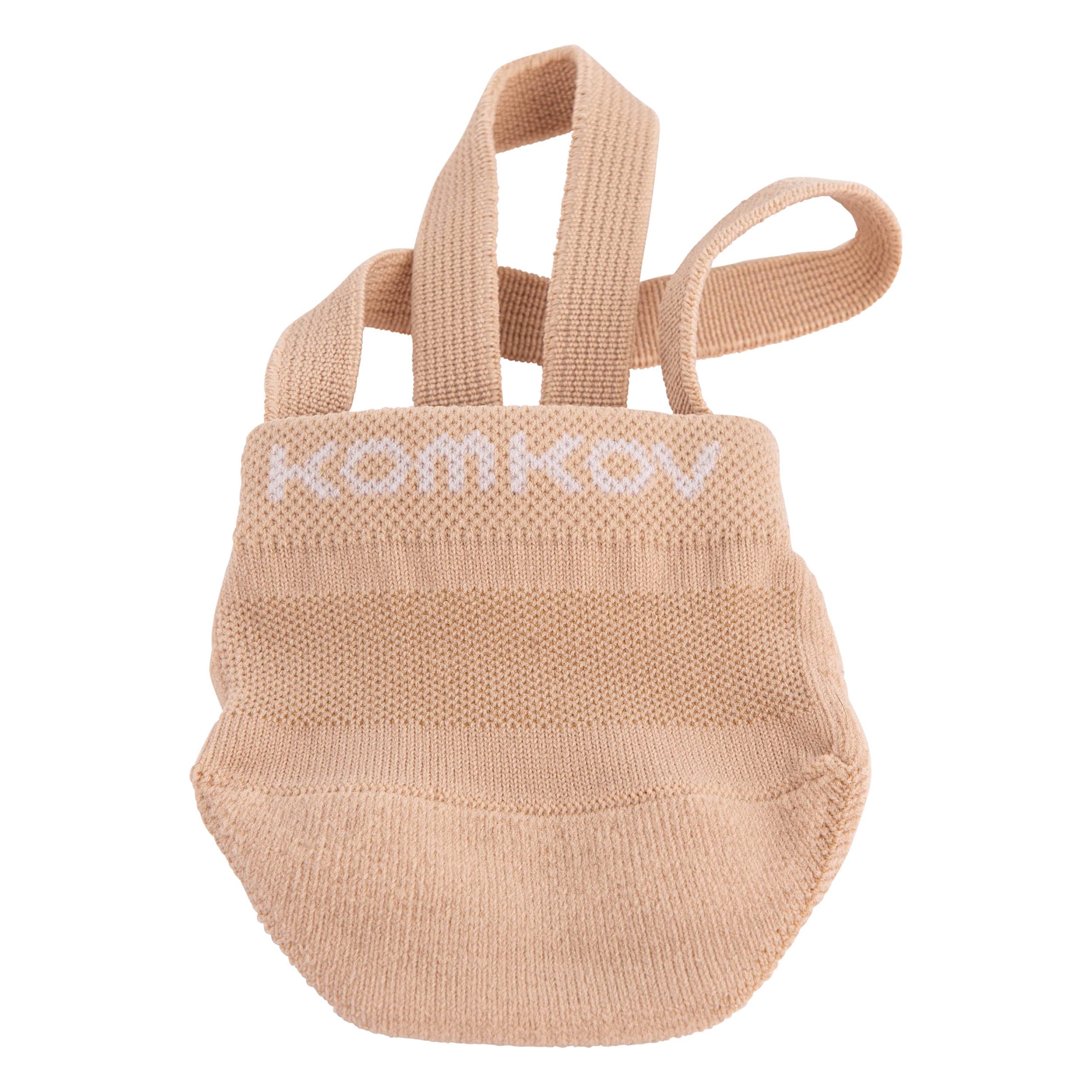 KOMKOV Half Shoe Socks - For Rhythmic Gymnastics, Dance, & Ballet - Comfortable Cotton & Nylon Material (large), Beige