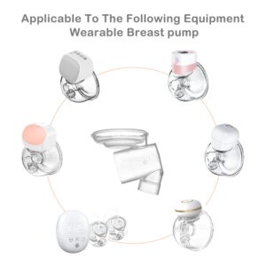 Wearable Breast Pump Accessories, Linker Compatible with S9/S10/S12/S4DW Wearable Breastpump Breast Pump Connector Linker to Connect Flange Valve and Diaphragm