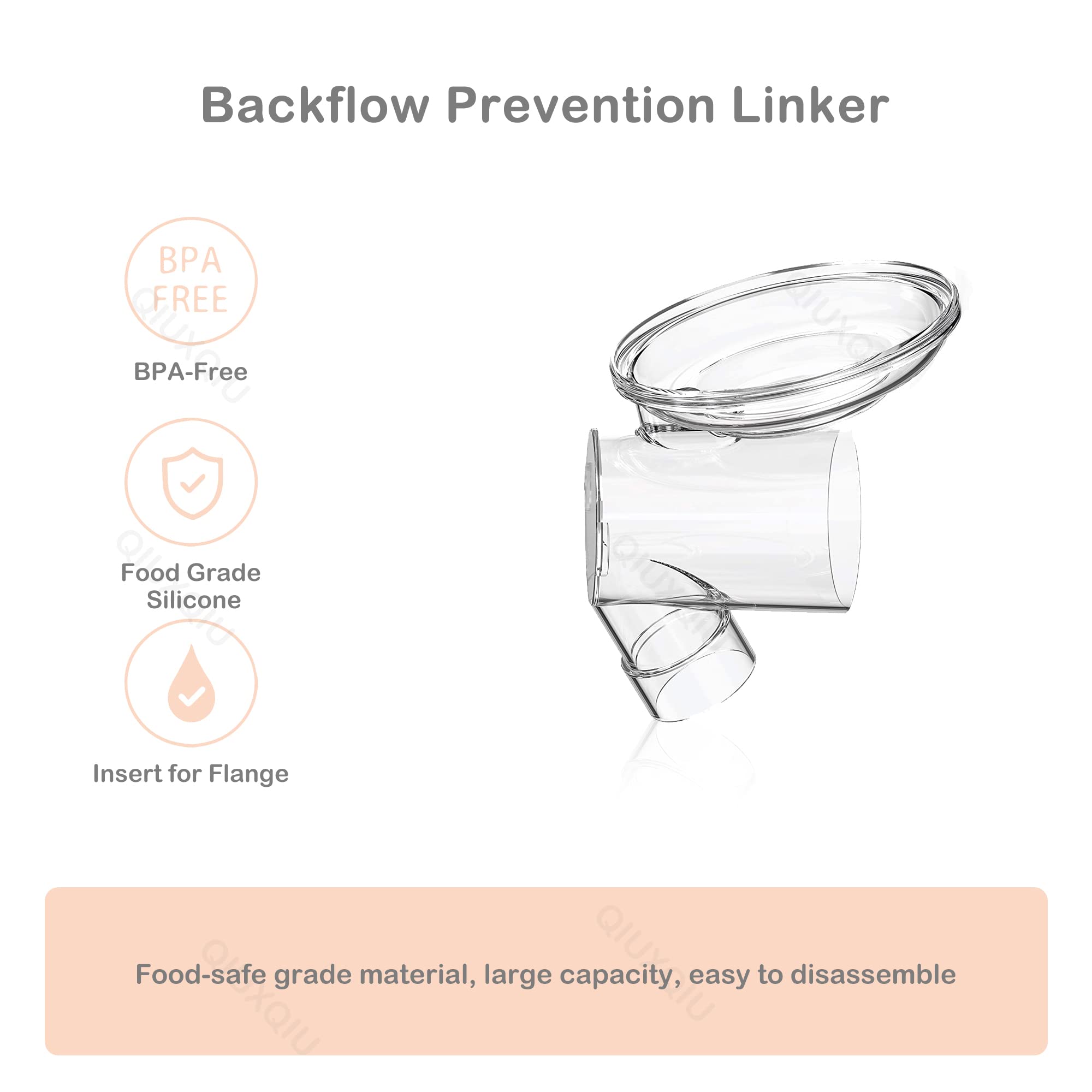 Wearable Breast Pump Accessories, Linker Compatible with S9/S10/S12/S4DW Wearable Breastpump Breast Pump Connector Linker to Connect Flange Valve and Diaphragm