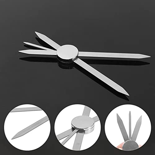 Eyebrow Stencil Ruler,Stainless Steel Eyebrow Makeup Caliper Ruler Three-Point Positioning Balance Ruler for Microblading Eyebrow Measure, Eyebrow Measuring Tool…