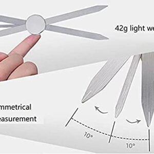 Eyebrow Stencil Ruler,Stainless Steel Eyebrow Makeup Caliper Ruler Three-Point Positioning Balance Ruler for Microblading Eyebrow Measure, Eyebrow Measuring Tool…