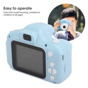 Children Camera, Video Cute One-Click Focusing Mini Camera Digital Portable Intelligence for Taking Photos(Blue-General Purpose)