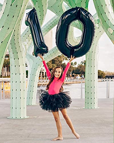 40 Inch Large Black Number 2 Balloon Decorations Helium 2 Balloons for Birthday Celebration Decorations Wedding Anniversary Baby Shower Supplies Engagement Photo Shoot