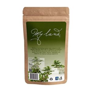 My Land Organic Greek Oregano, Hand Picked From Mount Olympus, Traditionally Dried And Cut, Packaged In A Resealable Bag With A Fresh Aroma And Taste (50g - 1.76oz)