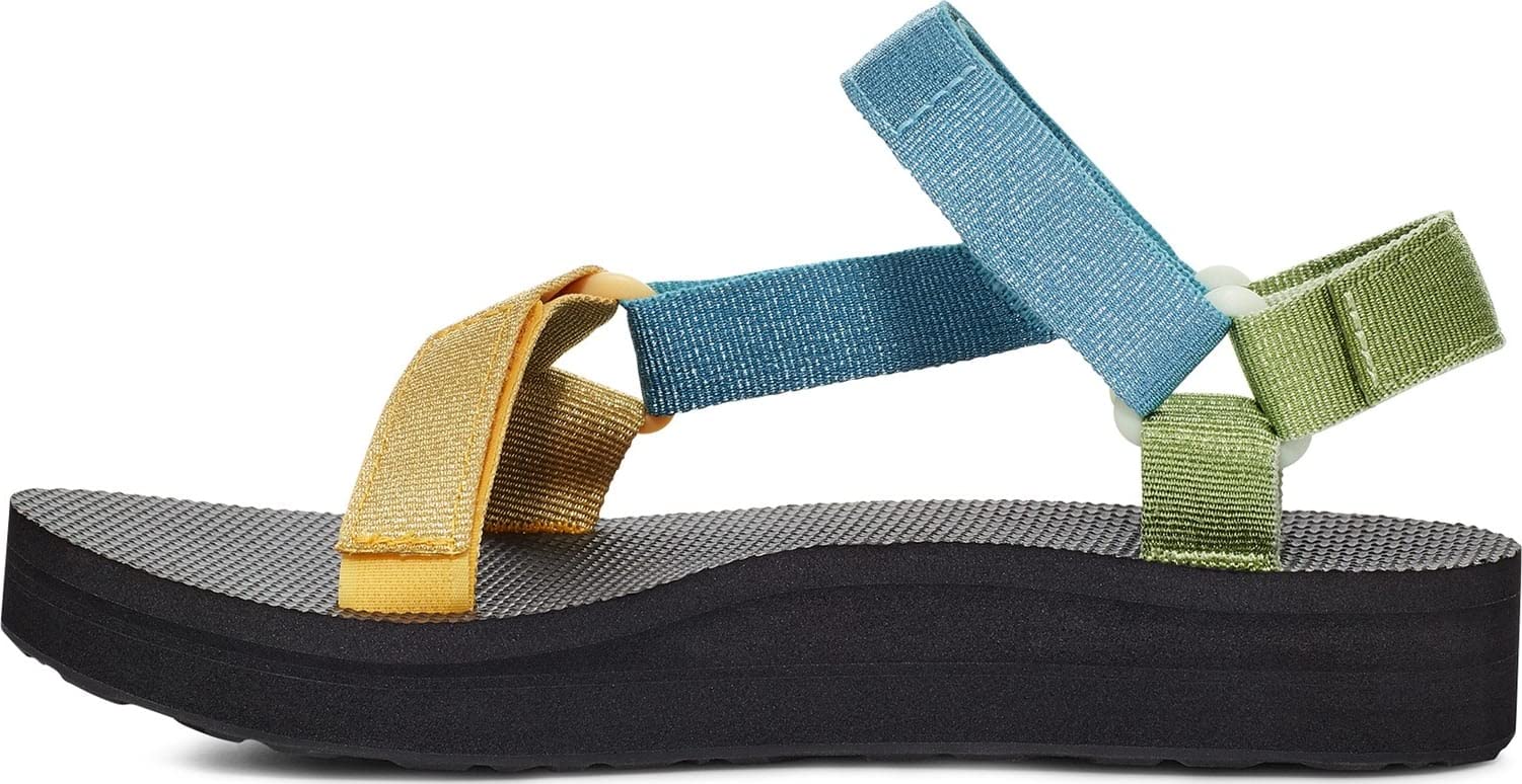 Teva Women's Midform Universal Sandal, Metallic Blue Multi, 5