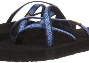 Teva Women's Olowahu Sandal, Flower Loom Navy, 8