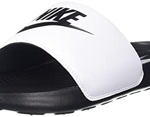 Nike Men's Victori One Slide Mix White/Black-Black (DD0234 100) - 9