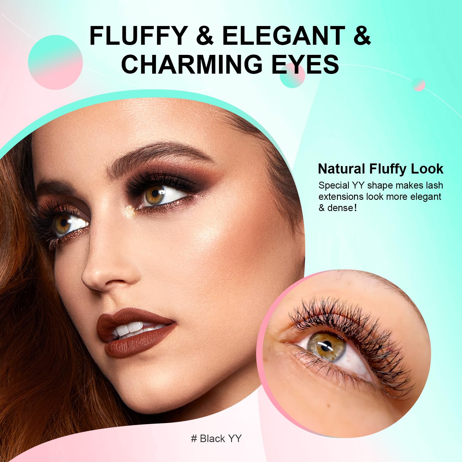 NAGARAKU yy Eyelash Extensions Supplies y lash 0.05mm D curl Mix Tray 8-15mm Premade 4D Easy Fan Russian Volume Cluster Faux Mink Matte 12 rows pre Fanned Wispies Crisscross Eye Lashes