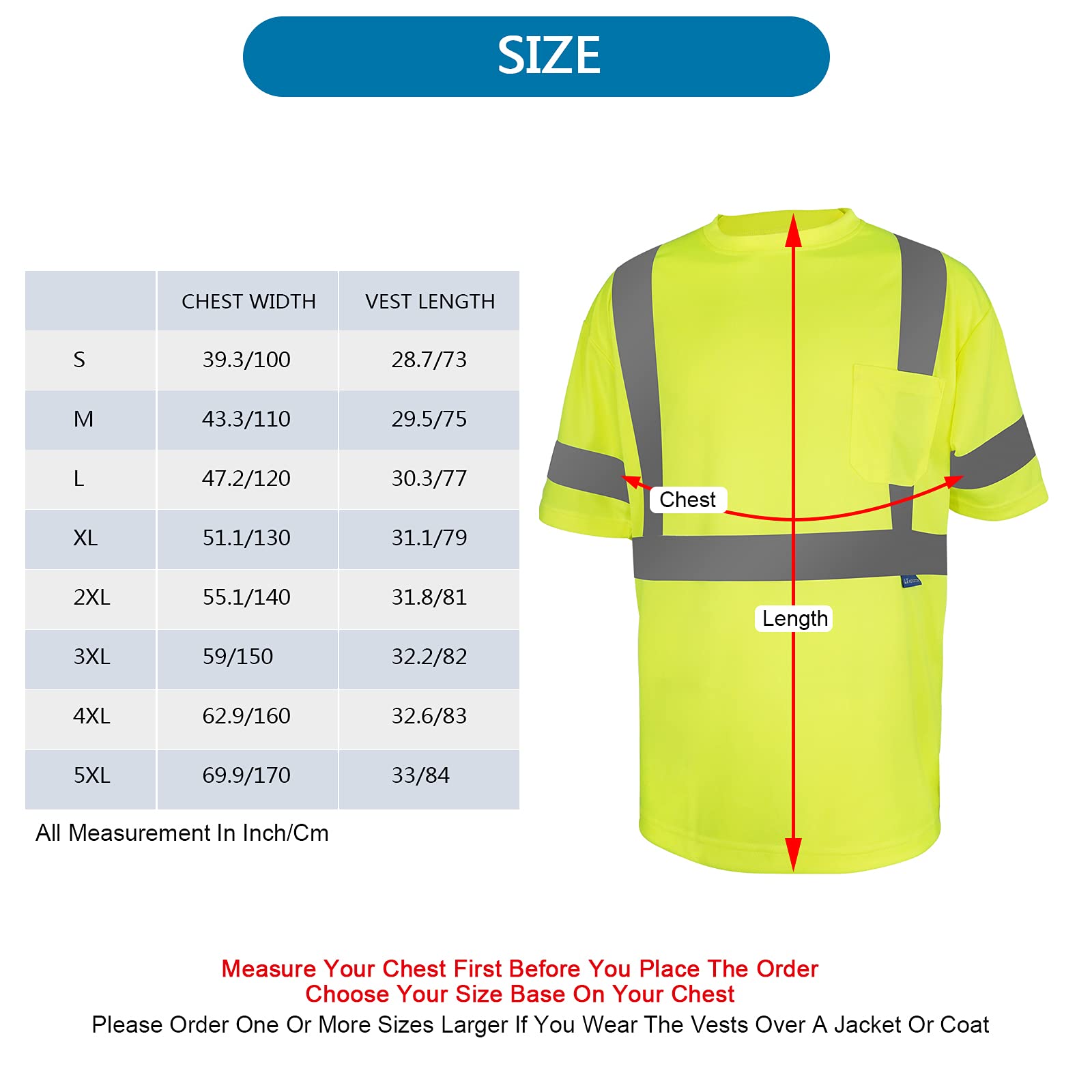 LX Reflective Safety Shirt Short Sleeve High Visibility Reflective Breathable Fast Dry T Shirt for Work Warehouse Cycling Construction Class 3 Yellow-3Pcs, XL