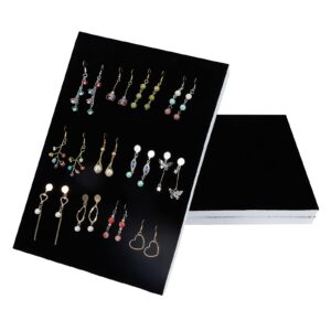 ph pandahall 3pcs 13x9 black jewelry foam insert ring earring display pad tray sponge pad for jewelry boxes trays display showcase storage
