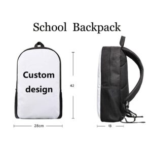 Beginterest Durable Backpack Sets for School Three White Horses Backpack with Insulated Lunch Box Pencil Case