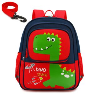 willikiva kids dinosaur toddler backpack for boys and girls waterproof preschool bag(blue)