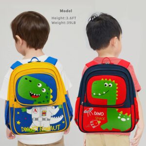 willikiva Kids Dinosaur Toddler Backpack for Boys and Girls Waterproof Preschool Bag(Blue)