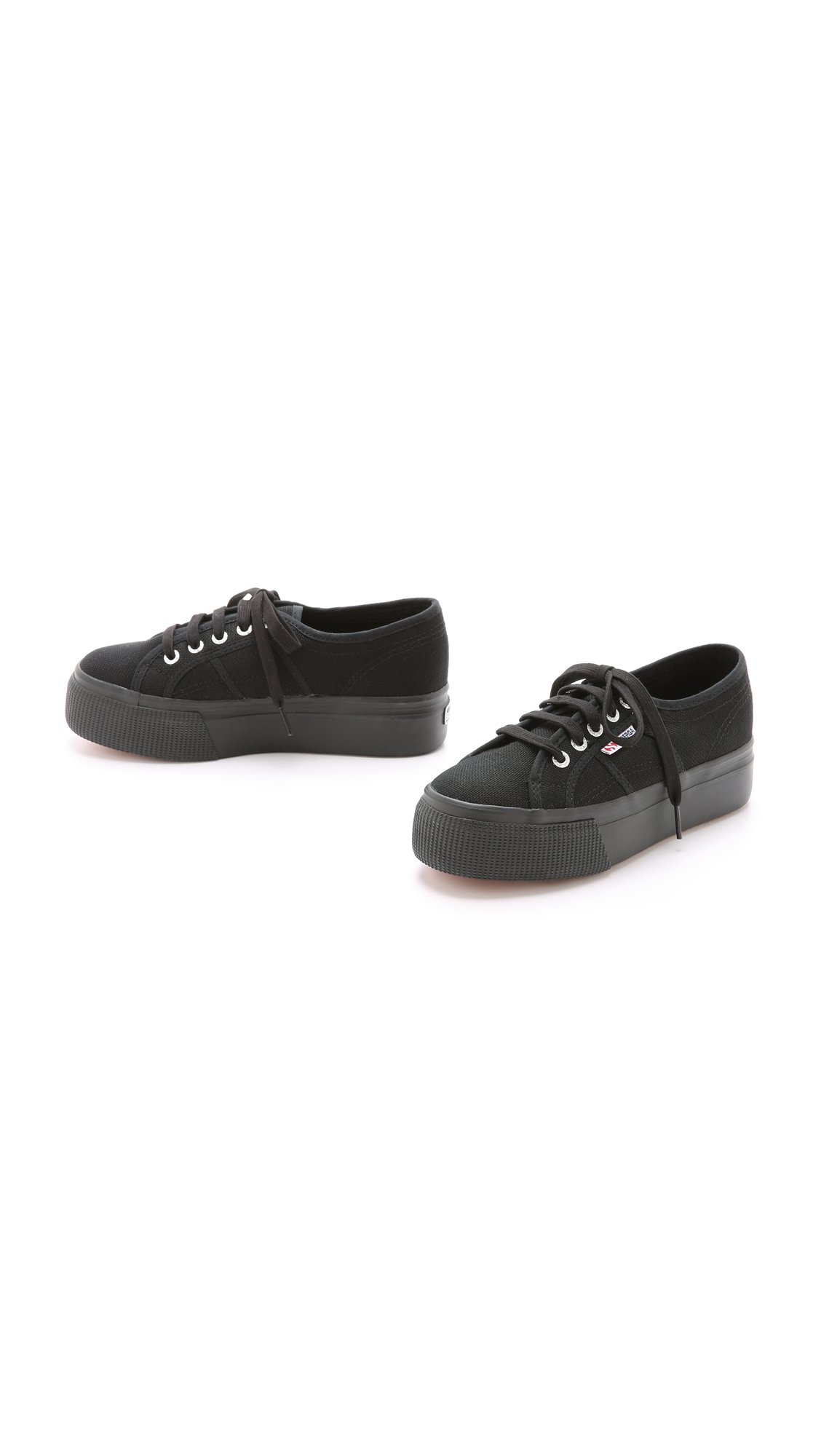 Superga 2790 Linea UP and Down Trainer Full Black Euro 36 Full Black