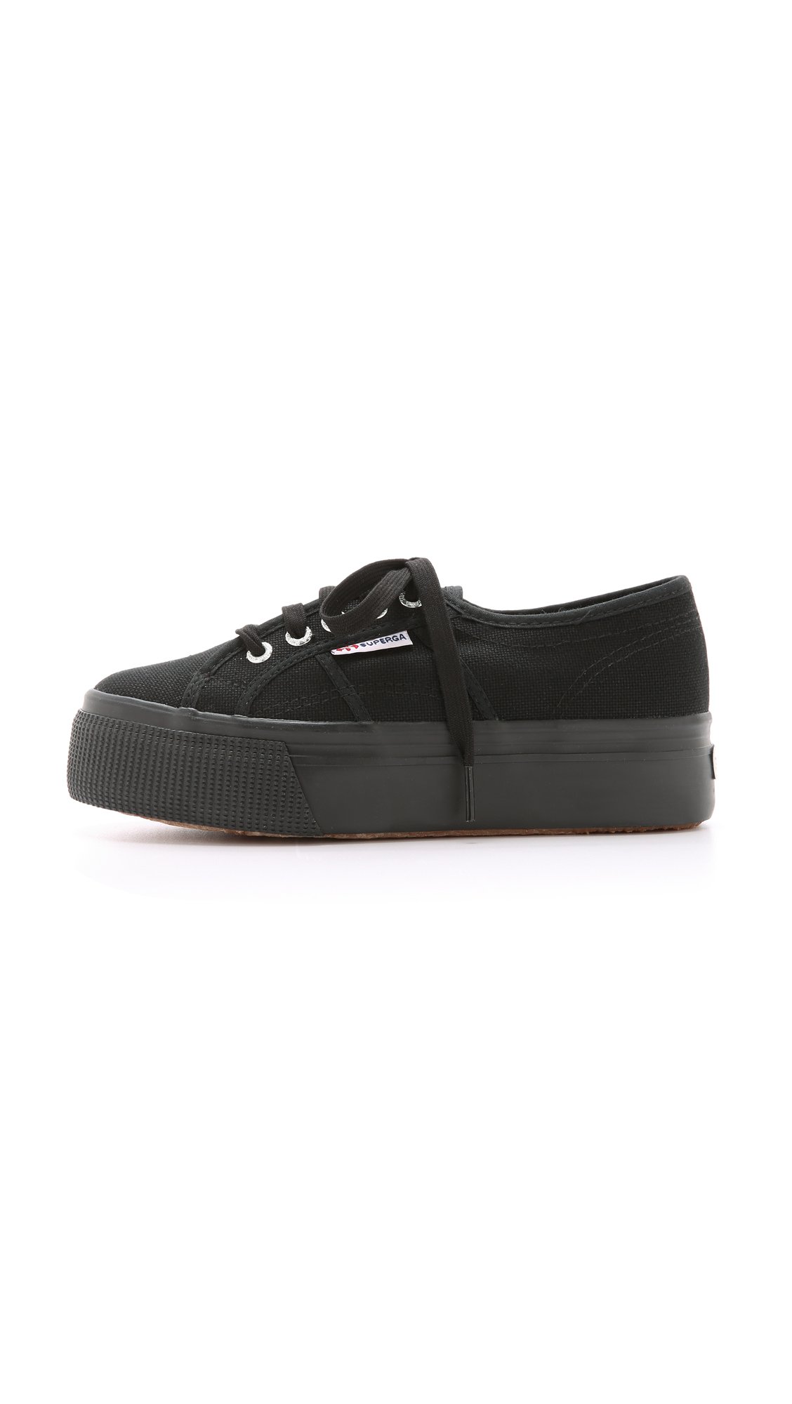 Superga 2790 Linea UP and Down Trainer Full Black Euro 36 Full Black