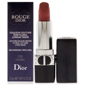 christian dior rouge dior couture lipstick matte - 772 classic lipstick (refillable) women 0.12 oz