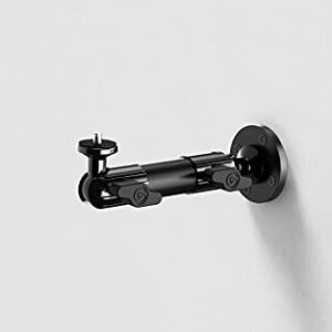 Elgato Wall Mount - Horizontal Articulated Arm with 1/4 Inch Thread for Easy Mounting and Adjusting of Lights, Cameras, and Microphones, Perfect for Streaming, Videoconferencing, Studios,Black