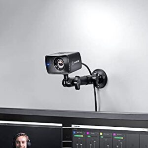 Elgato Wall Mount - Horizontal Articulated Arm with 1/4 Inch Thread for Easy Mounting and Adjusting of Lights, Cameras, and Microphones, Perfect for Streaming, Videoconferencing, Studios,Black