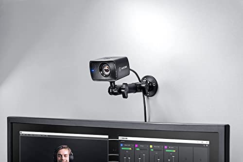Elgato Wall Mount - Horizontal Articulated Arm with 1/4 Inch Thread for Easy Mounting and Adjusting of Lights, Cameras, and Microphones, Perfect for Streaming, Videoconferencing, Studios,Black