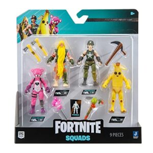 Fortnite Micro Legendary Series Squad Mode, Four 2.5-inch Highly Detailed Figures with Harvesting Tools