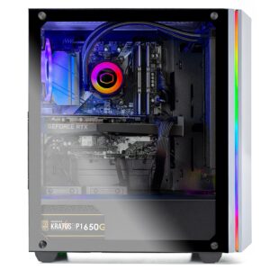 SkyTech Chronos Gaming Computer PC Desktop - AMD Ryzen 7 3700X 3.6GHz, RTX 3070 8G, 1TB Gen4 NVMe SSD, 16GB DDR4 3200, RGB Fans, 240mm AIO, AC WiFi, Windows 10 Home 64-bit, White