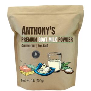 Anthony's Premium Goat Milk Powder, 1 lb, Gluten Free, Non GMO, No Additives