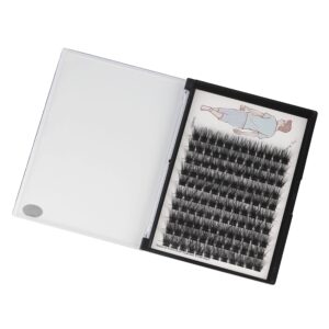 Dedila Large Tray-Grafted Wide Stem Individual False Eyelashes Thick Base 120 Clusters D Curl Natural Long Volume Eye Lashes Extensions Dramatic Look 8-20mm Available (16mm)