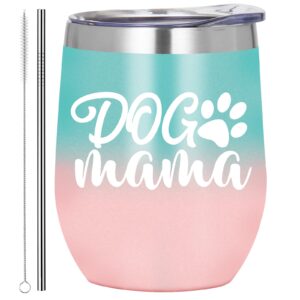 dog mom gifts for women,mothers day gifts,funny dog lover gifts for mom,unique birthday dog mama gifts,presents for dog lovers,12oz insulated stainless steel coffee cup tumbler