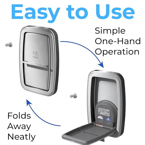 Koala Kare Baby Changing Station Vertical Surface-Mounted, Model KB311-SSWM (Stainless Steel)