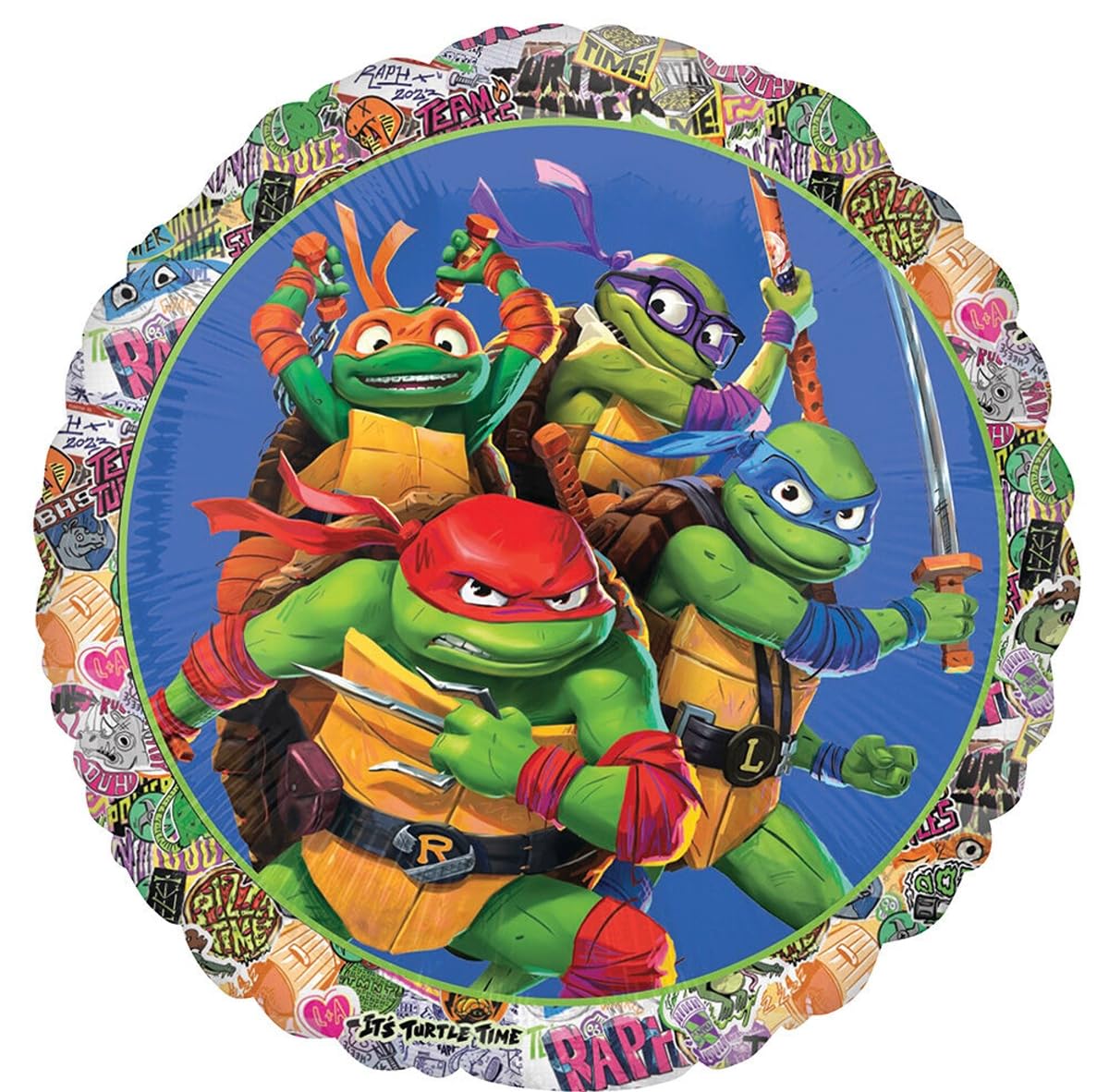 Anagram TMNT Birthday Party Supplies Cubez and Pizza Balloon Bouquet Decorations